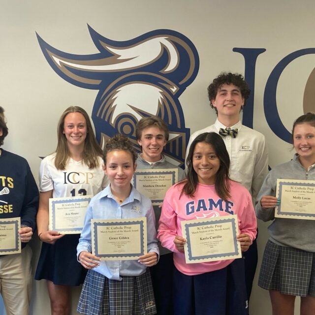 IC Catholic Prep Honors March Students of the Month